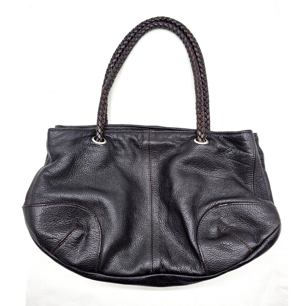 DESMO BROWN LEATHER WOMEN SHOULDER BAG PURSE Hobo
